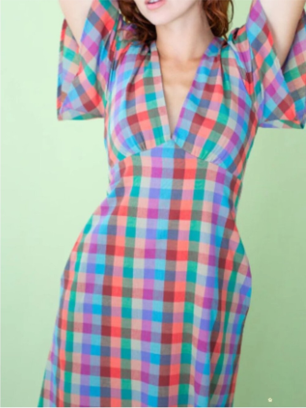 Grace Dress Lisa Says Gah - Colorburst Plaid